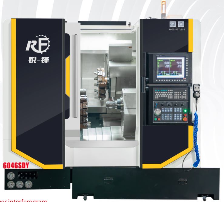 双主轴双刀塔数控车铣复合车床