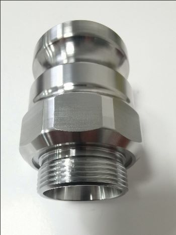 Straight tube connector